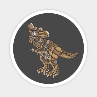 Steampunk Tyrannosaurus Magnet